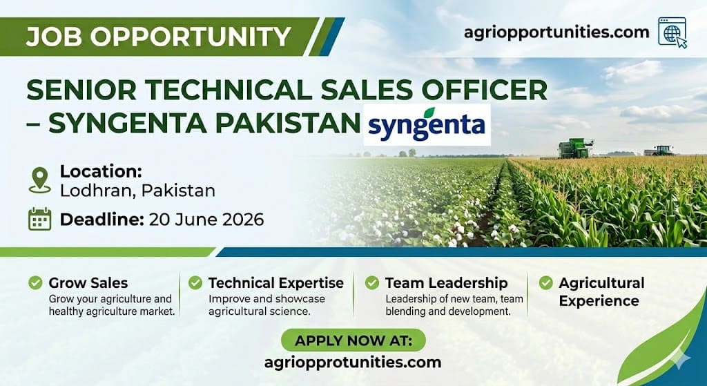Senior Technical Sales Officer - Syngenta Pakistan