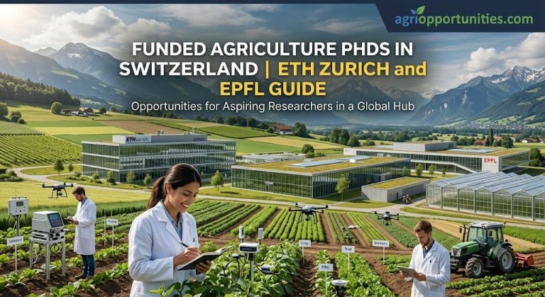 Funded Agriculture PhDs in Switzerland: ETH Zurich and EPFL Guide