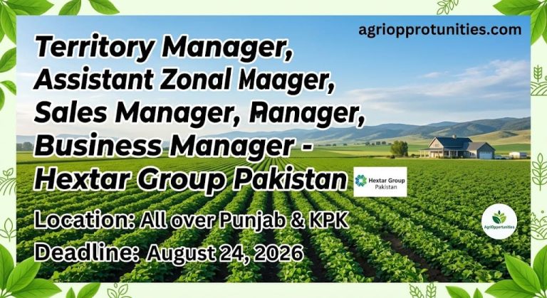 Territory Manager, Assistant Zonal Sales Manager, Regional Sales Manager, Business Manager - Hextar Group Pakistan