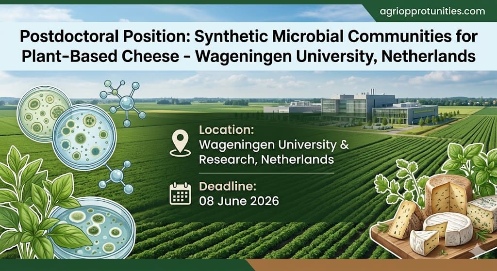Postdoctoral Position: Synthetic Microbial Communities for Plant-Based Cheese - Wageningen University, Netherlands
