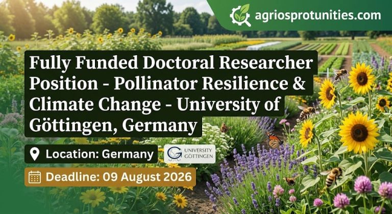 Fully Funded Doctoral Researcher Position - Pollinator Resilience & Climate Change - University of Göttingen, Germany
