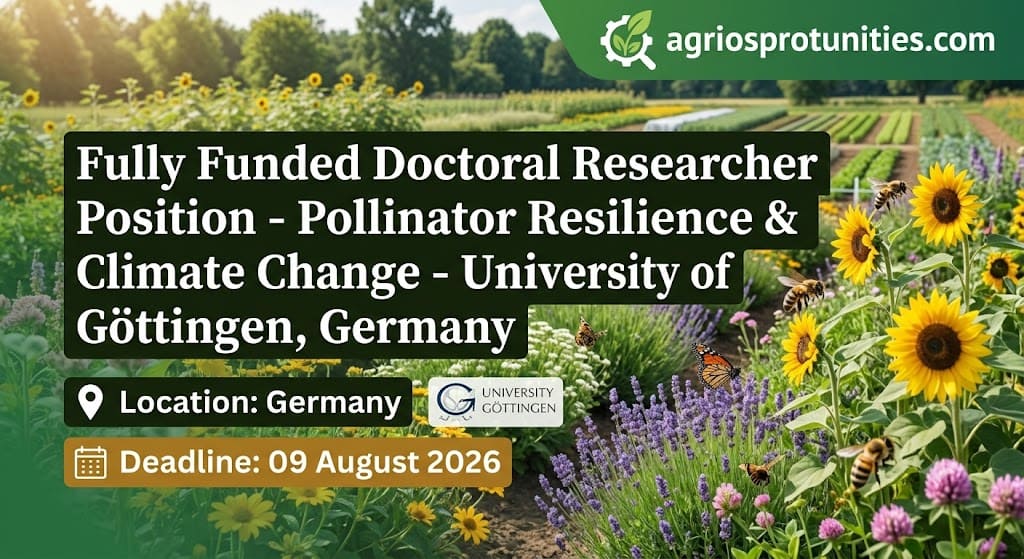 Fully Funded Doctoral Researcher Position - Pollinator Resilience & Climate Change - University of Göttingen, Germany