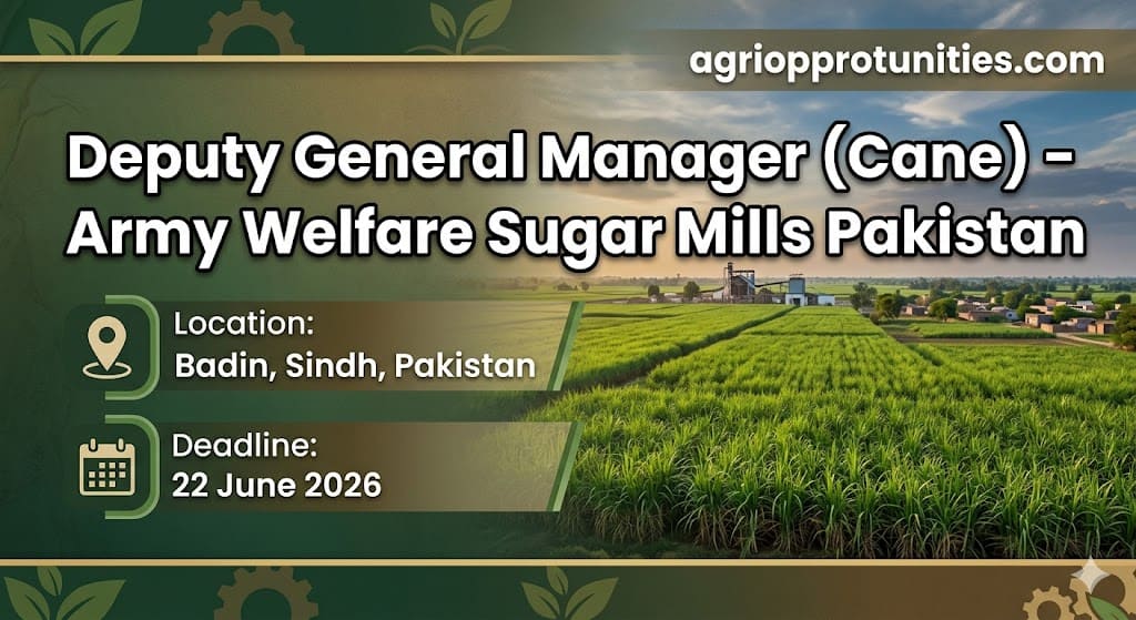 Deputy General Manager (Cane) - Army Welfare Sugar Mills Pakistan