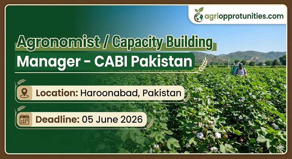 Agronomist / Capacity Building Manager - CABI Pakistan