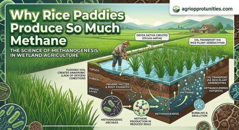 Why Rice Paddies Produce So Much Methane