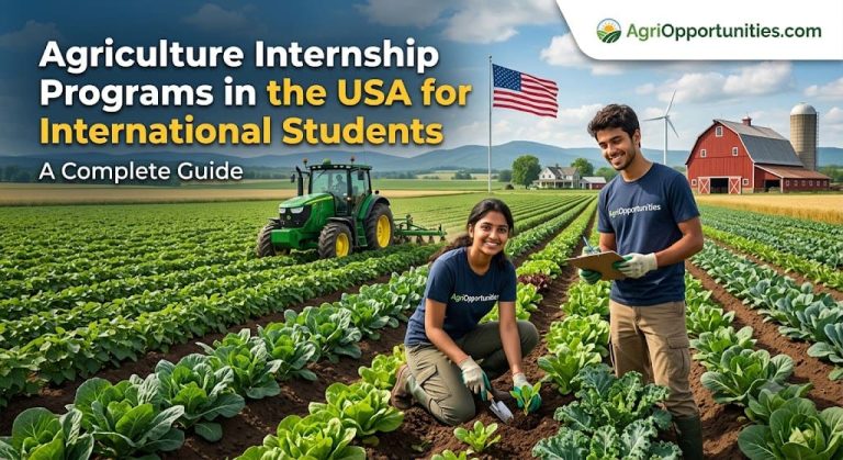 Agriculture Internship Programs in the USA for International Students: A Complete Guide