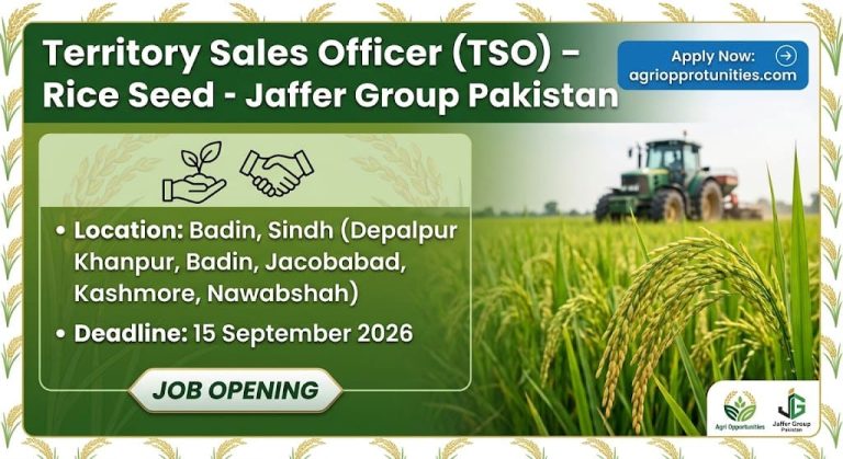 Territory Sales Officer (TSO) – Rice Seed - Jaffer Group Pakistan