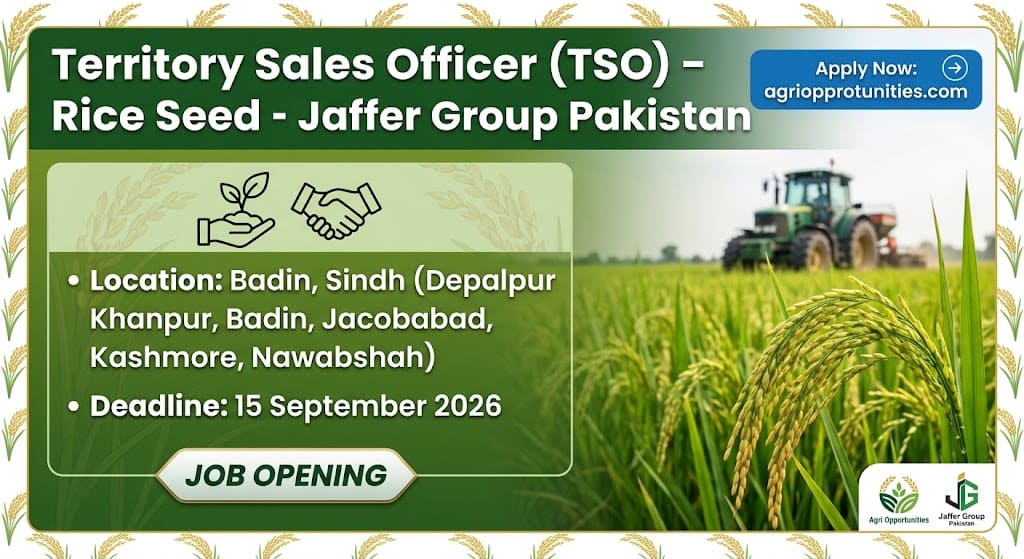 Territory Sales Officer (TSO) – Rice Seed - Jaffer Group Pakistan
