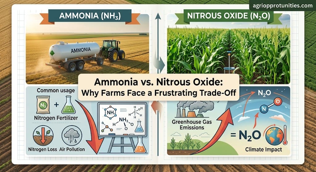 Ammonia vs. Nitrous Oxide: Why Farms Face a Frustrating Trade-Off