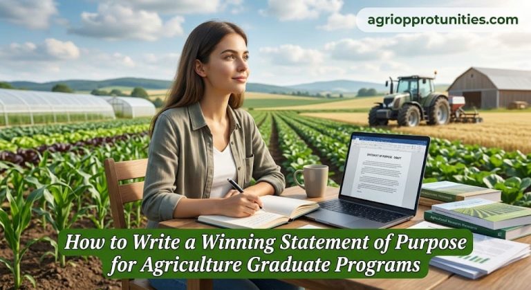 How to Write a Winning Statement of Purpose for Agriculture Graduate Programs