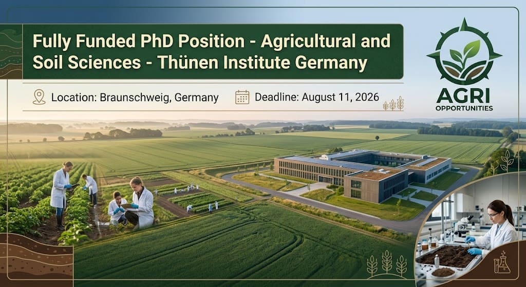 Fully Funded PhD Position - Agricultural and Soil Sciences - Thünen Institute Germany