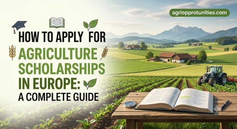 How to Apply for Agriculture Scholarships in Europe: A Complete Guide