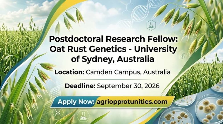 Postdoctoral Research Fellow: Oat Rust Genetics - University of Sydney, Australia