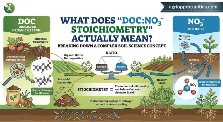 What Does "DOC:NO₃⁻ Stoichiometry" Actually Mean? Breaking Down a Complex Soil Science Concept