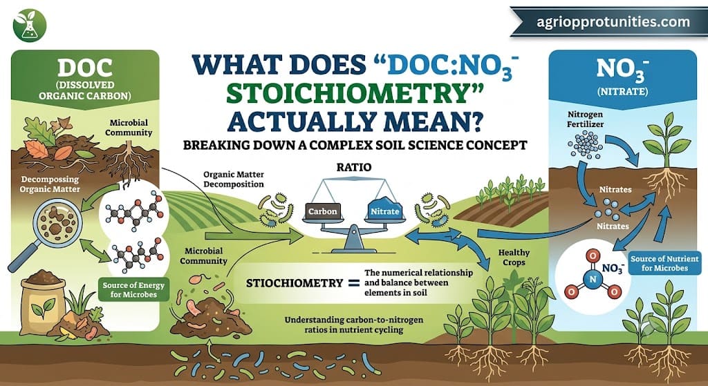 What Does "DOC:NO₃⁻ Stoichiometry" Actually Mean? Breaking Down a Complex Soil Science Concept