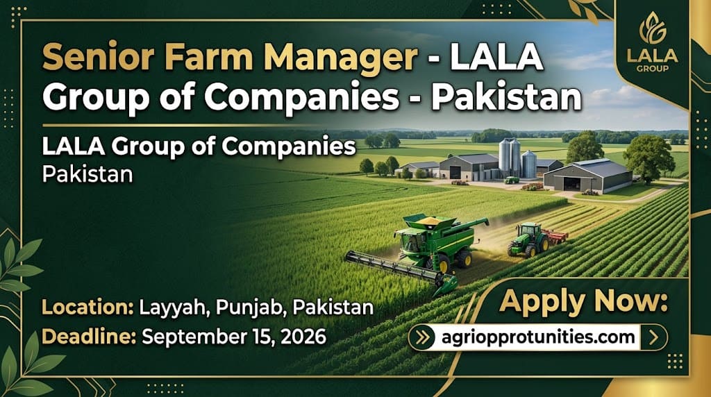 Senior Farm Manager - LALA Group of Companies - Pakistan