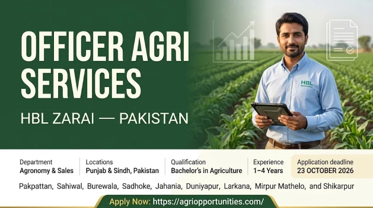 Officer Agri Services, HBL Zarai - Pakistan