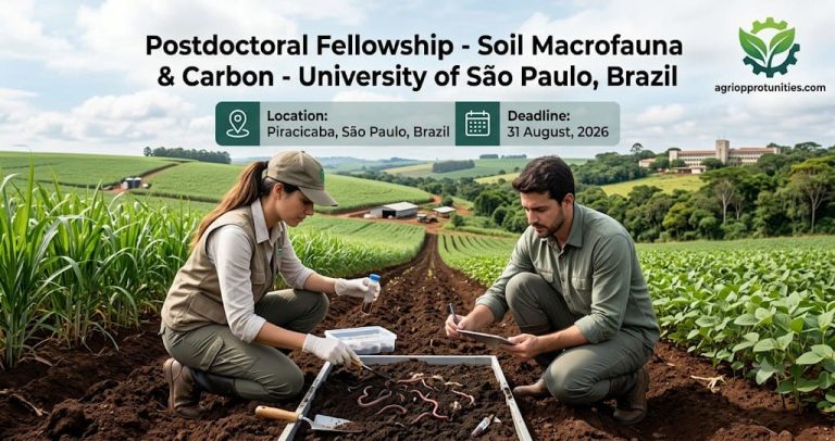 Postdoctoral Fellowship - Soil Macrofauna & Carbon - University of São Paulo, Brazil