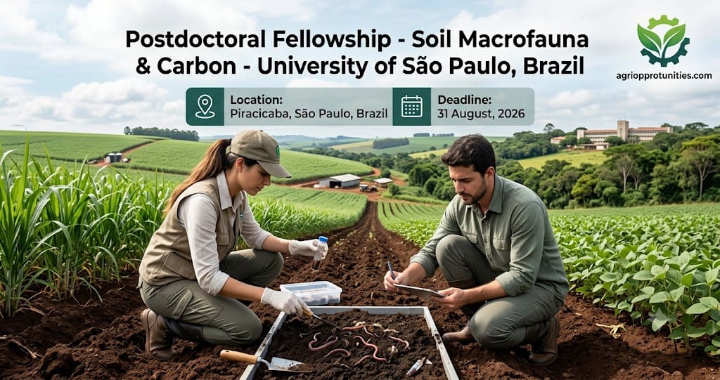 Postdoctoral Fellowship - Soil Macrofauna & Carbon - University of São Paulo, Brazil