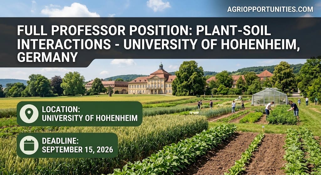 Full Professor Position: Plant-Soil Interactions - University of Hohenheim, Germany