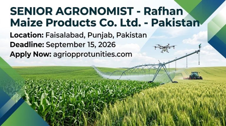 Senior Agronomist - Rafhan Maize Products Co. Ltd. - Pakistan