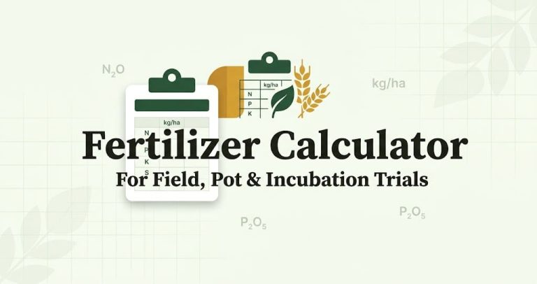 Fertilizer Calculator for Research Trials