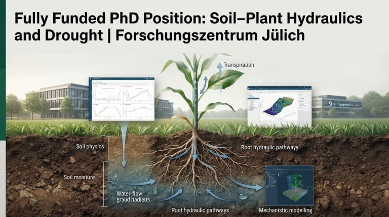 Fully Funded PhD Position: Soil–Plant Hydraulics and Drought | Forschungszentrum Jülich