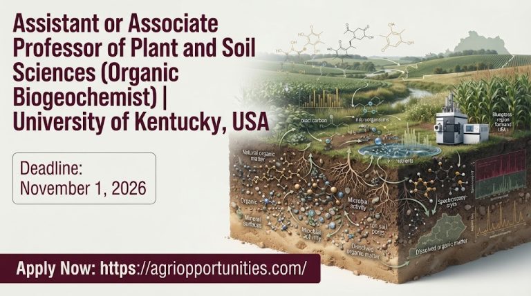 Assistant or Associate Professor of Plant and Soil Sciences (Organic Biogeochemist) | University of Kentucky, USA