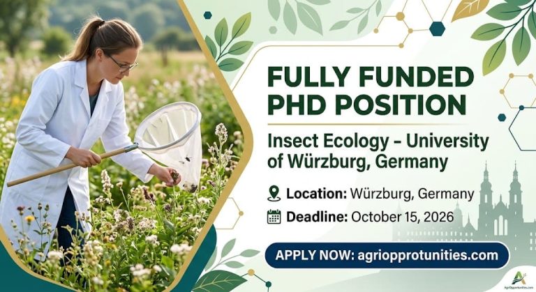 Fully Funded PhD Position: Insect Ecology - University of Würzburg, Germany