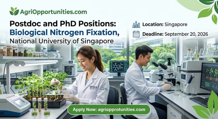 Postdoc and PhD Positions: Biological Nitrogen Fixation, National University of Singapore