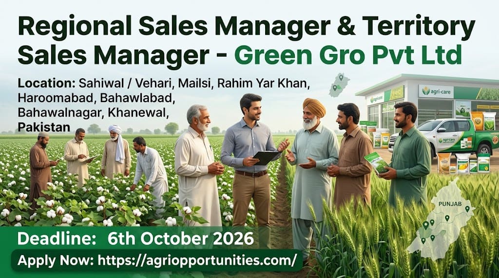 Regional Sales Manager & Territory Sales Manager - Green Gro Pvt Ltd