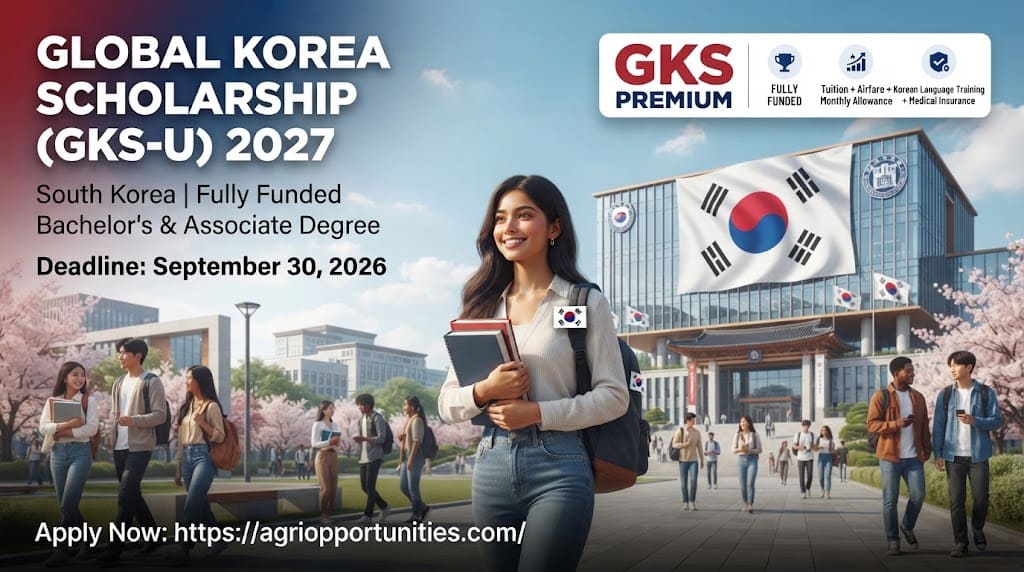 Global Korea Scholarship (GKS-U) 2027 in South Korea (Fully Funded)
