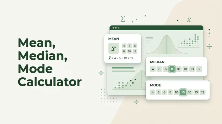 Mean, Median, Mode Calculator
